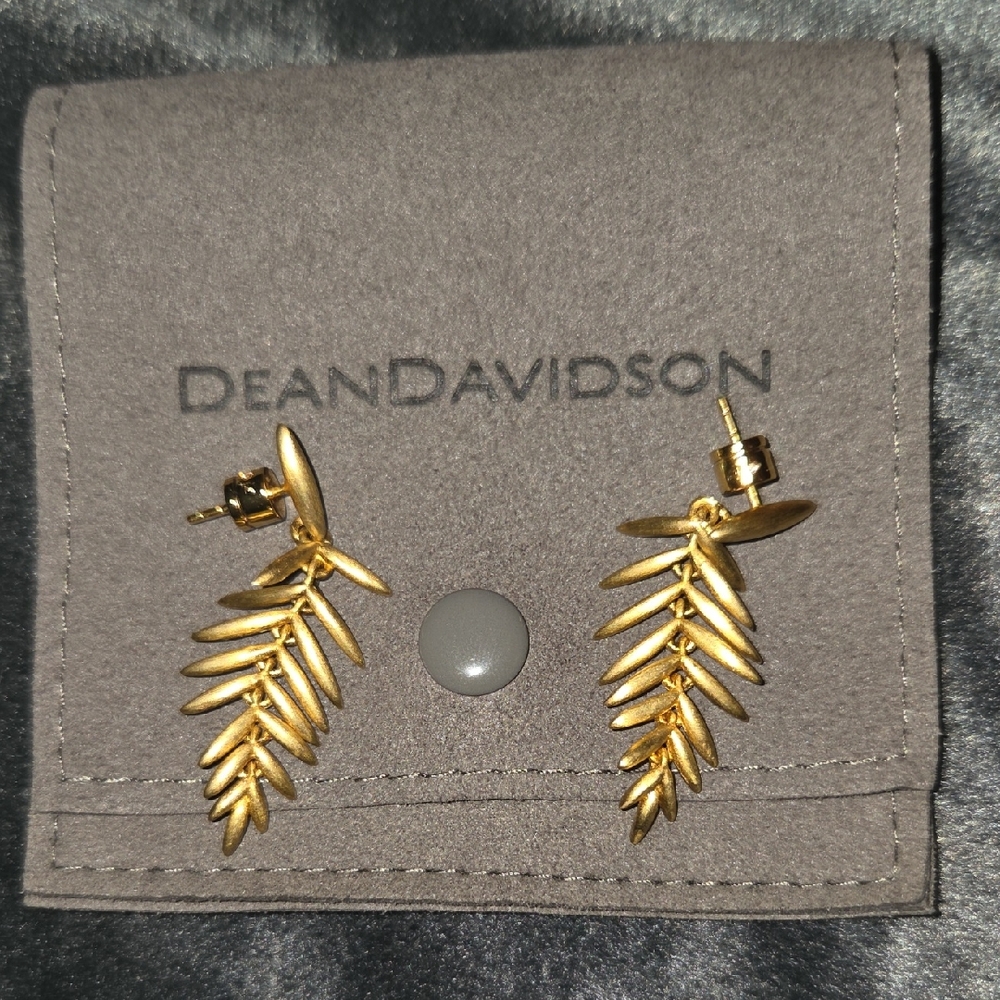 Dean Davidson Gold Leaf Earrings